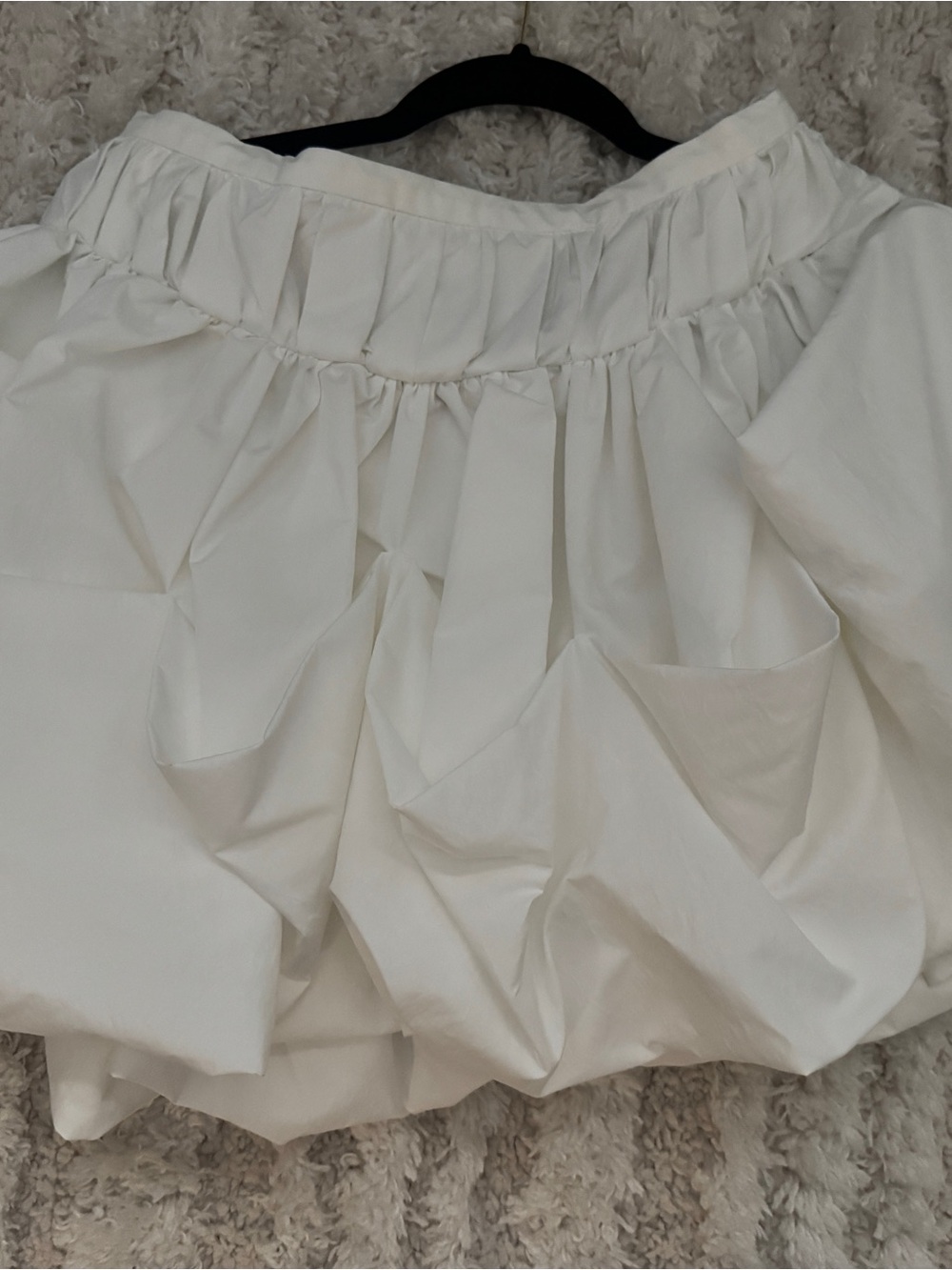 Zara White Bubble Skirt